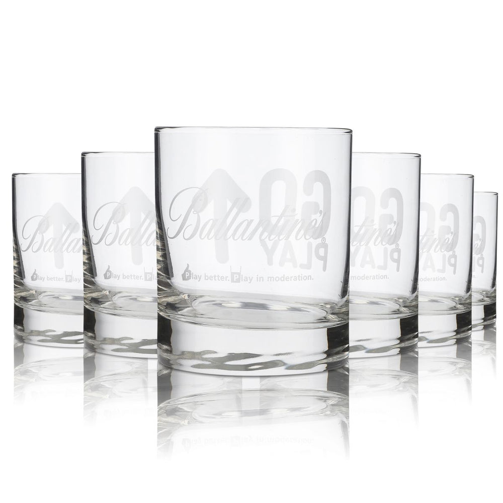 6 verres à whisky Ballantines Tumbler Verres à whisky « go play »