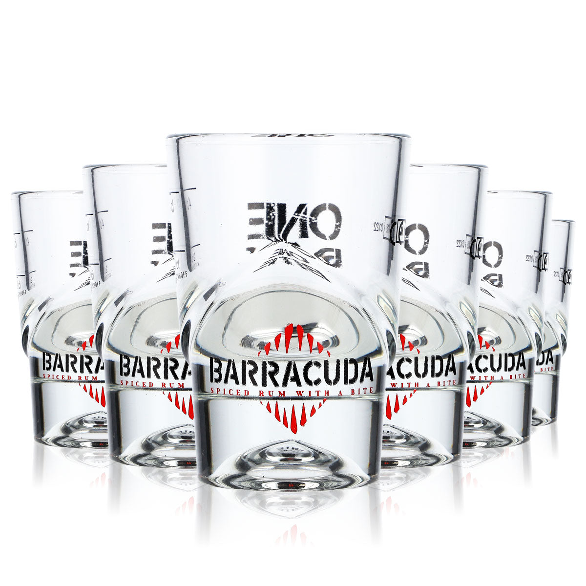 6x Verres à rhum Barracuda Verres à shot courts Verres à shot 4 cl « One Bite » – Vue 6