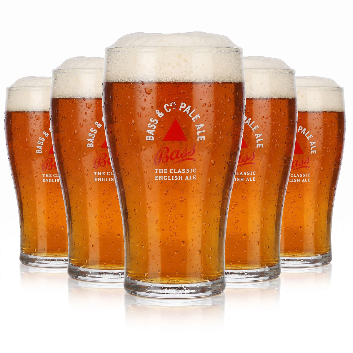 Lot de 6 verres à bière Bass de 0,29 l « Bass & Co. Pale Ale » (lot de 6)