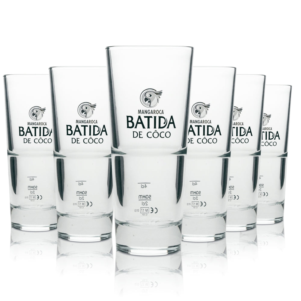 6x Batida de Coco Verre 0,3 l Verres à cocktail empilables Calibrés Gastronomie