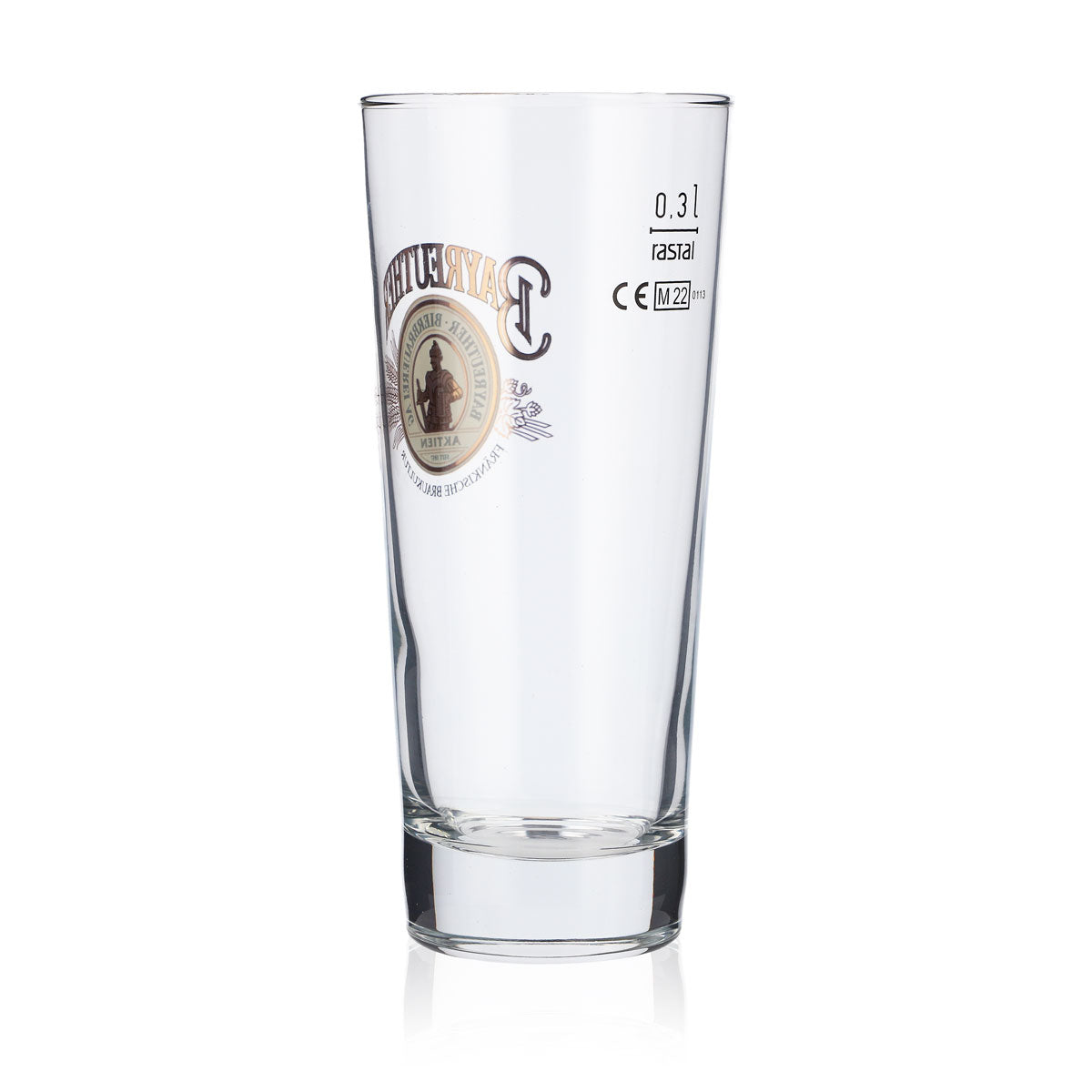 6 verres à bière Bayreuther 0,3 l Verres à bière Verre à bière Logo doré – Vue 4