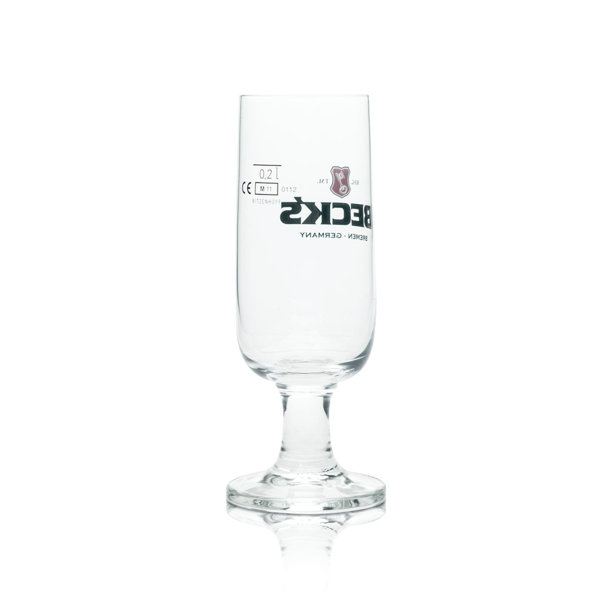 6 verres à bière Becks 0,2 l, forme tulipe, Ritzenhoff, argent, brasserie, bar à bière – Vue 3