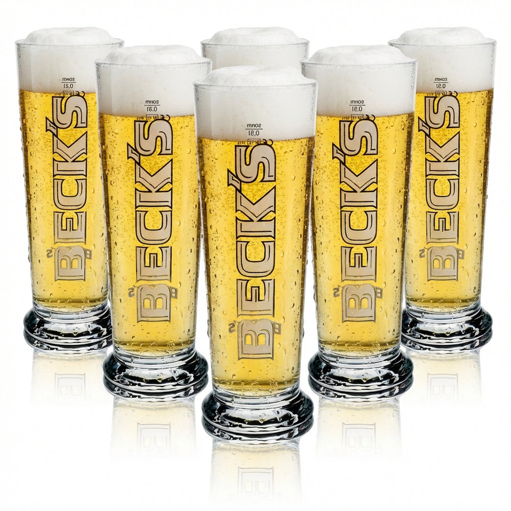 6 verres à bière Becks 0,5 l Seattle Sahm