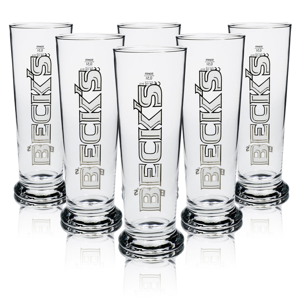 6 verres à bière Becks 0,5 l Seattle Sahm – Vue 4