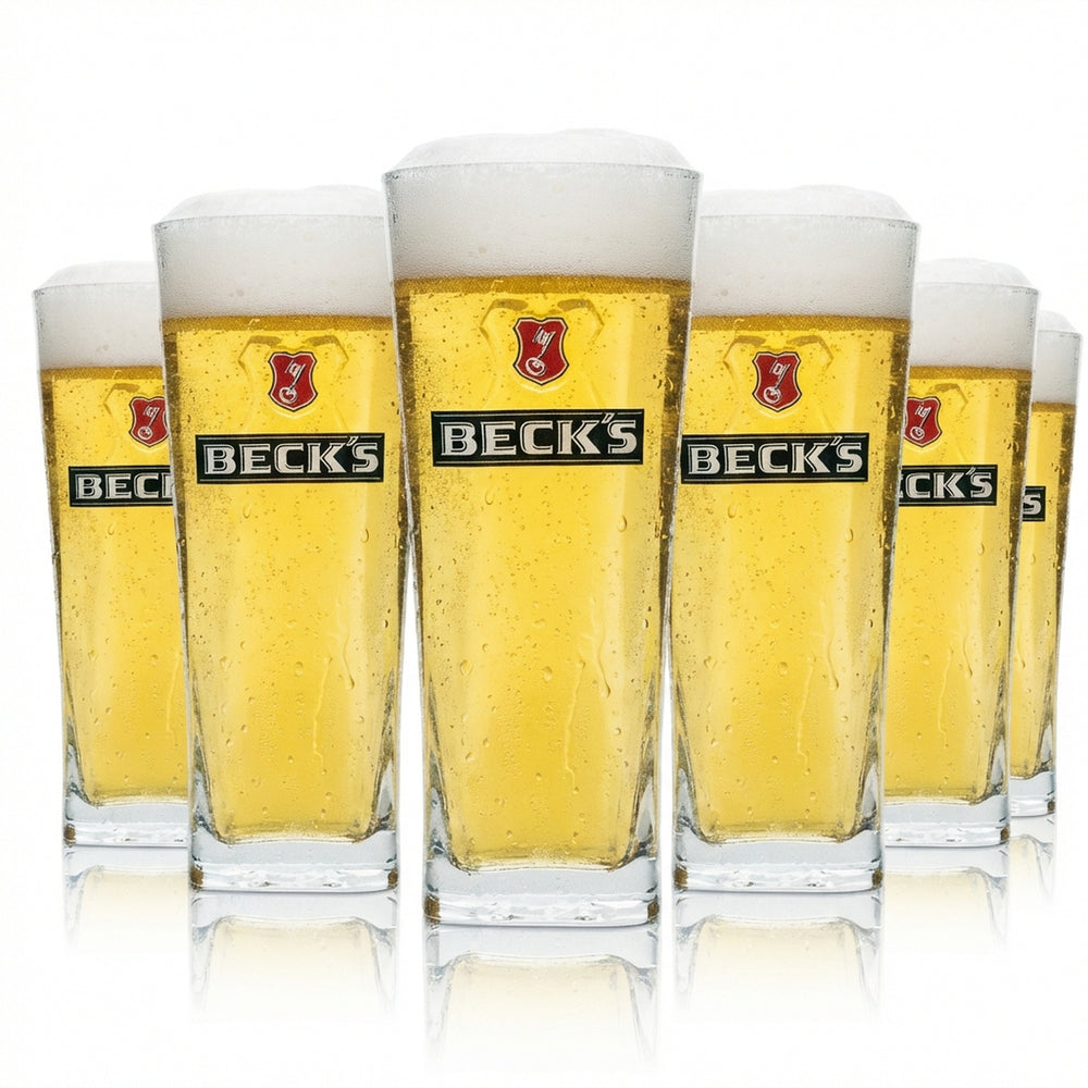 6 verres à bière Becks Henry Longdrink 300 ml