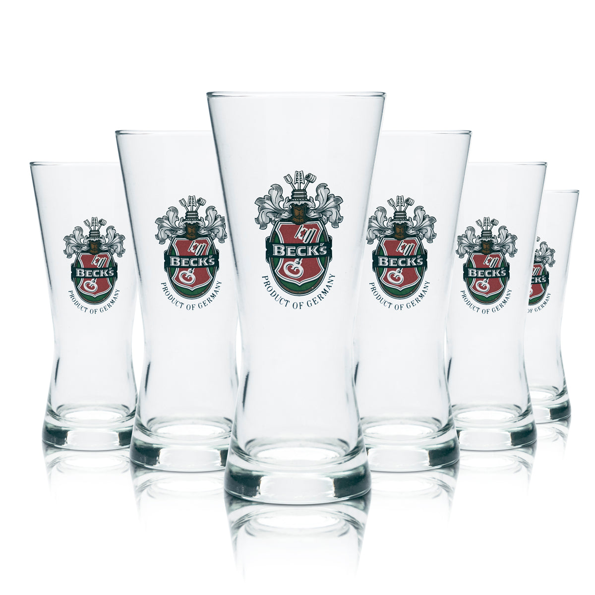 6x verres Becks 0,2 l, verres à bière, verres tulipes, verres de brasserie, bière Pils, bar – Vue 4
