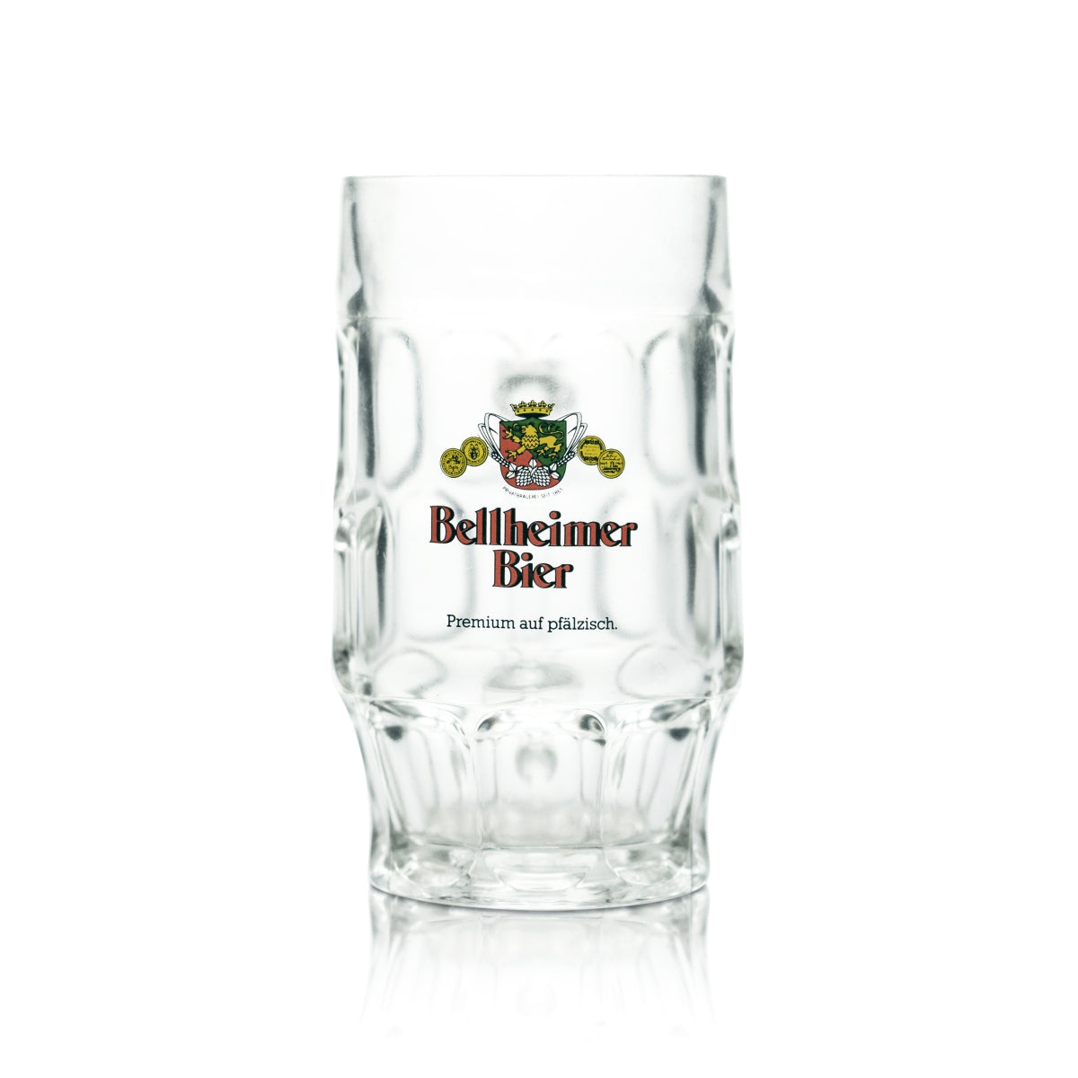 6 chopes en verre Bellheimer 0,5 l Premium Bier Krug Pfalz Brauerei Humpen Seidel – Vue 2