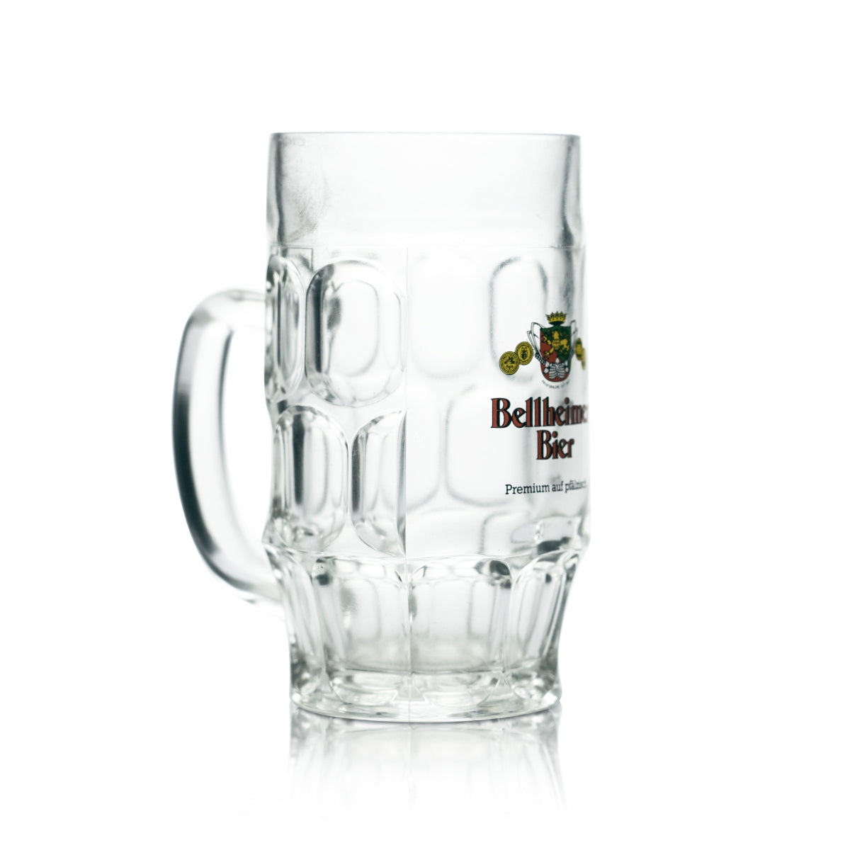 6 chopes en verre Bellheimer 0,5 l Premium Bier Krug Pfalz Brauerei Humpen Seidel – Vue 3