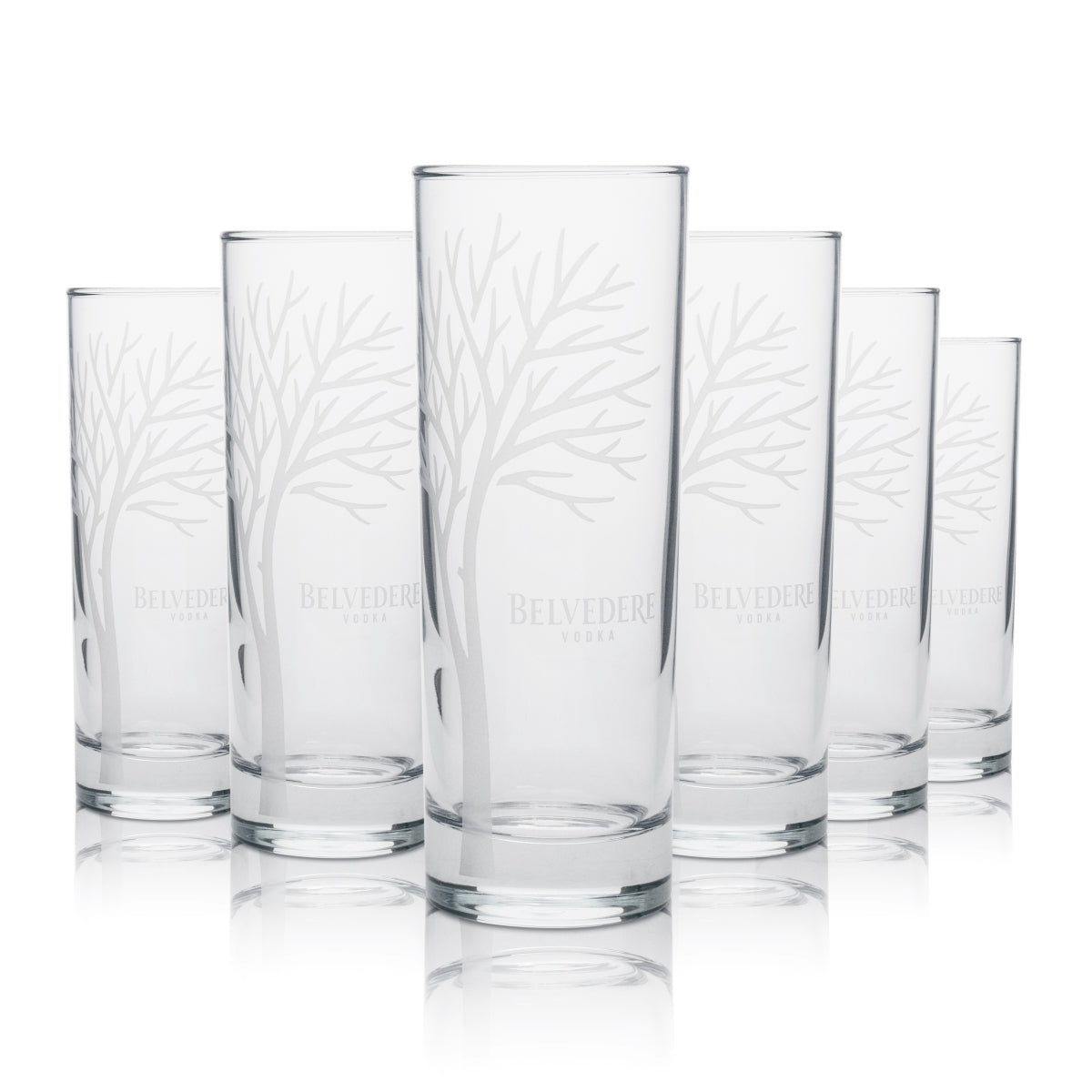 6x Verres Belvedere 0,3 l Verres à long drink Highball Set Cocktails Vodka Premium