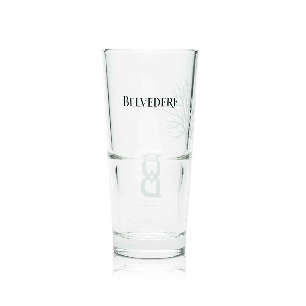 6 verres à long drink Belvedere Vodka nouveau motif « B » verres à cocktail chêne bar – Vue 3