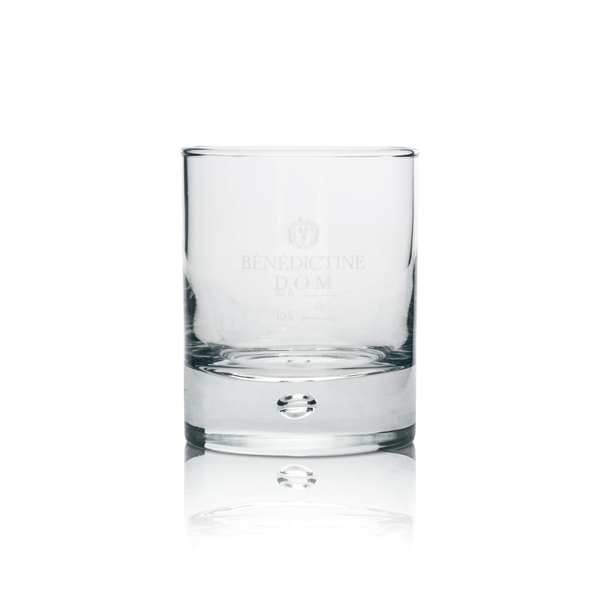 6 verres à whisky Benedictine avec bulle dans le fond – Vue 2