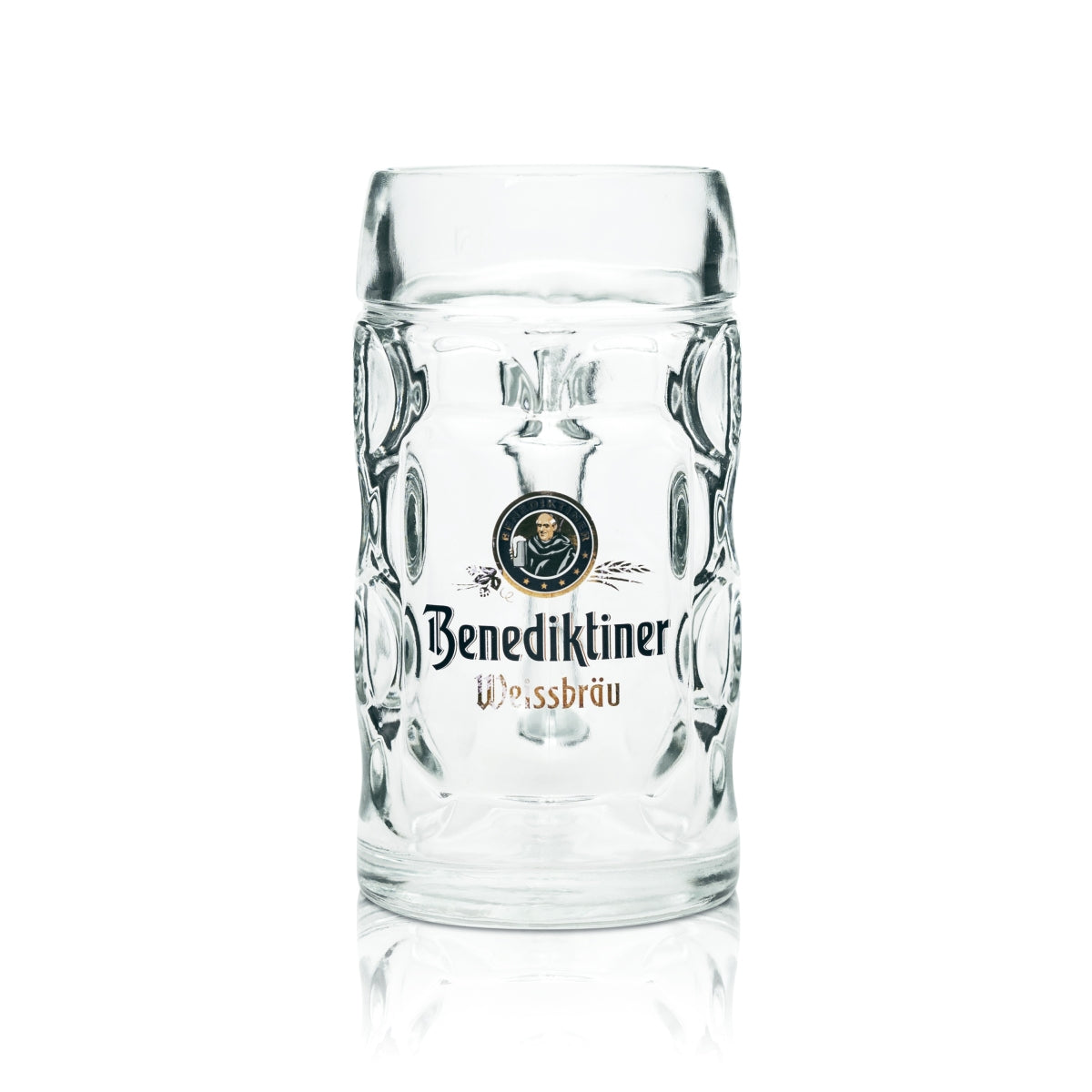 6 verres à bière Benediktiner Weissbräu 0,5 l, chope Isar Seidel avec anse – Vue 2