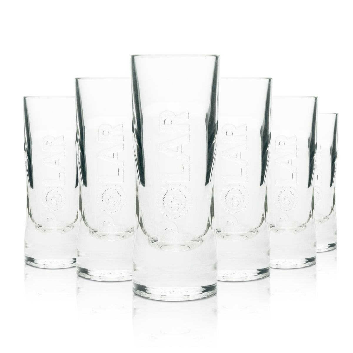 6x Verre à liqueur Berentzen Polar relief 2/4 cl Rastal