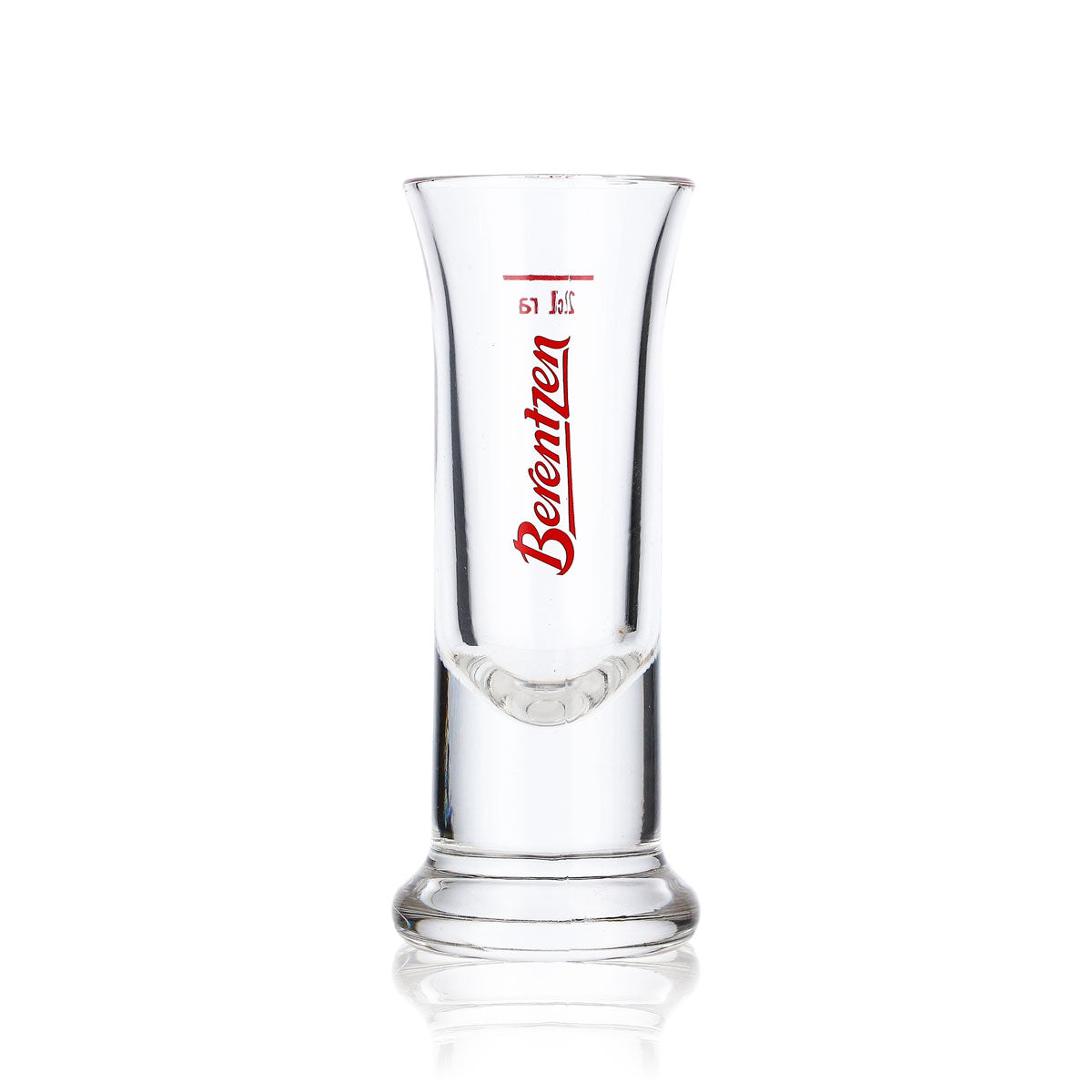 6x Verre à liqueur Berentzen Verre à shot Stamper 2 cl Logo rouge vertical – Vue 2