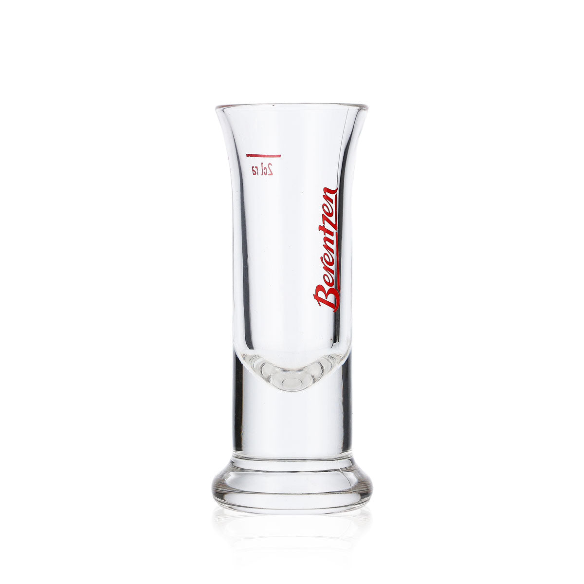6x Verre à liqueur Berentzen Verre à shot Stamper 2 cl Logo rouge vertical – Vue 3