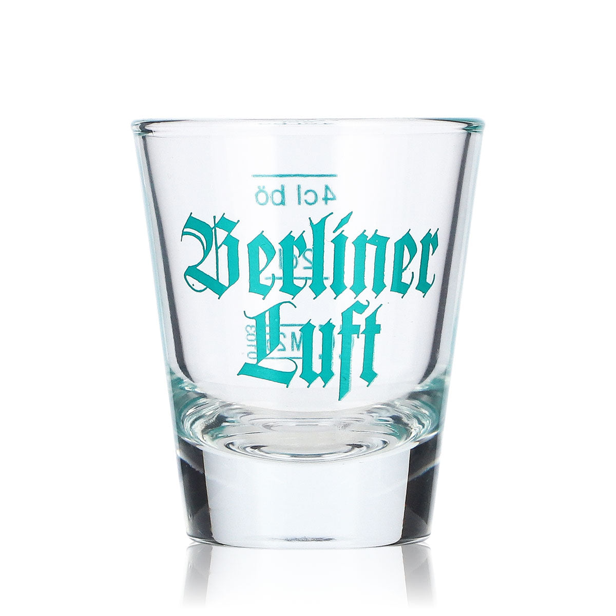 Lot de 6 verres à tequila Berliner Luft de 2 cl + verres à shot de 4 cl avec logo turquoise – Vue 2