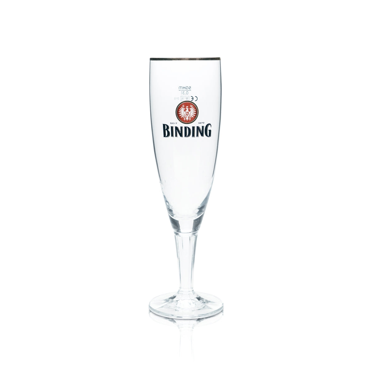 6 verres à bière 0,3 l avec bord doré, forme tulipe, pour bars, brasseries et cafés – Vue 2