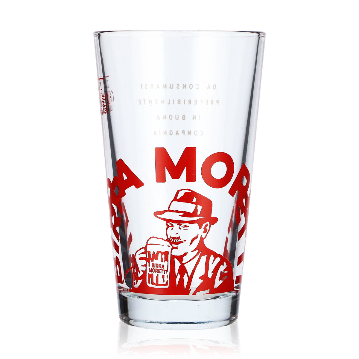 6 verres à bière Birra Moretti de 0,2 l, avec logo rouge, verres à bière Willibecher (lot de 6) – Vue 2
