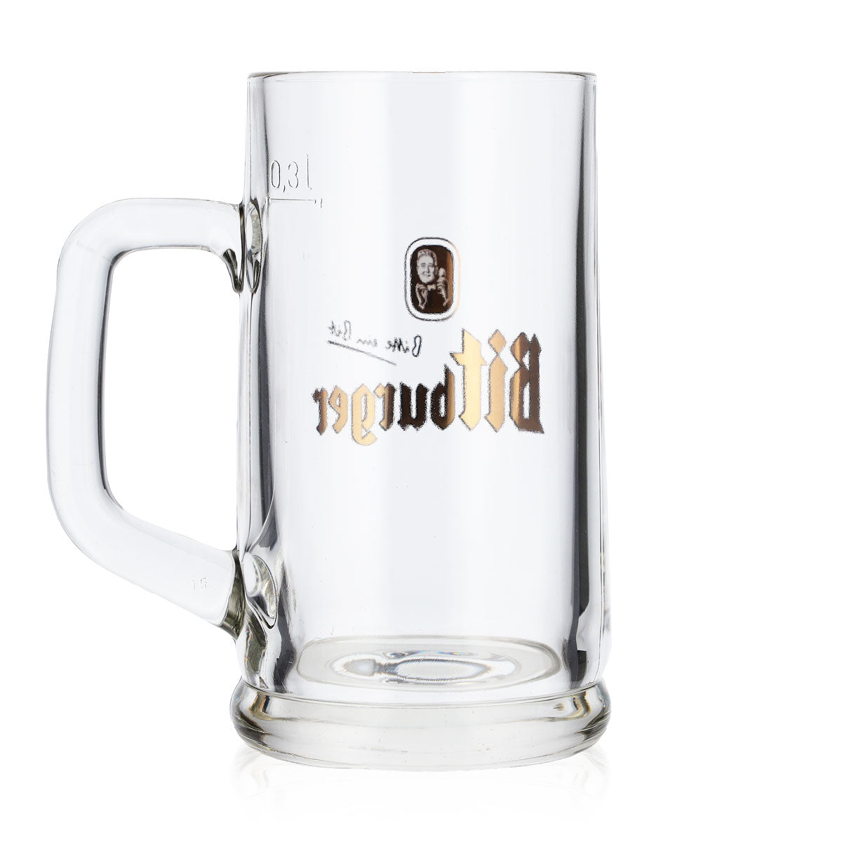 6 verres à bière Bitburger Humpen 0,3 l Rastal – Vue 5
