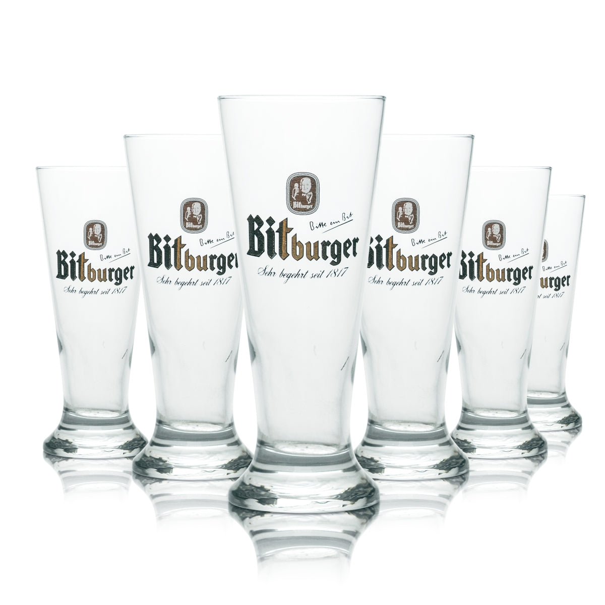 6 verres Bitburger 0,3 l Verres Willi Becher Coupe Verres Brasserie Pilsener Radler