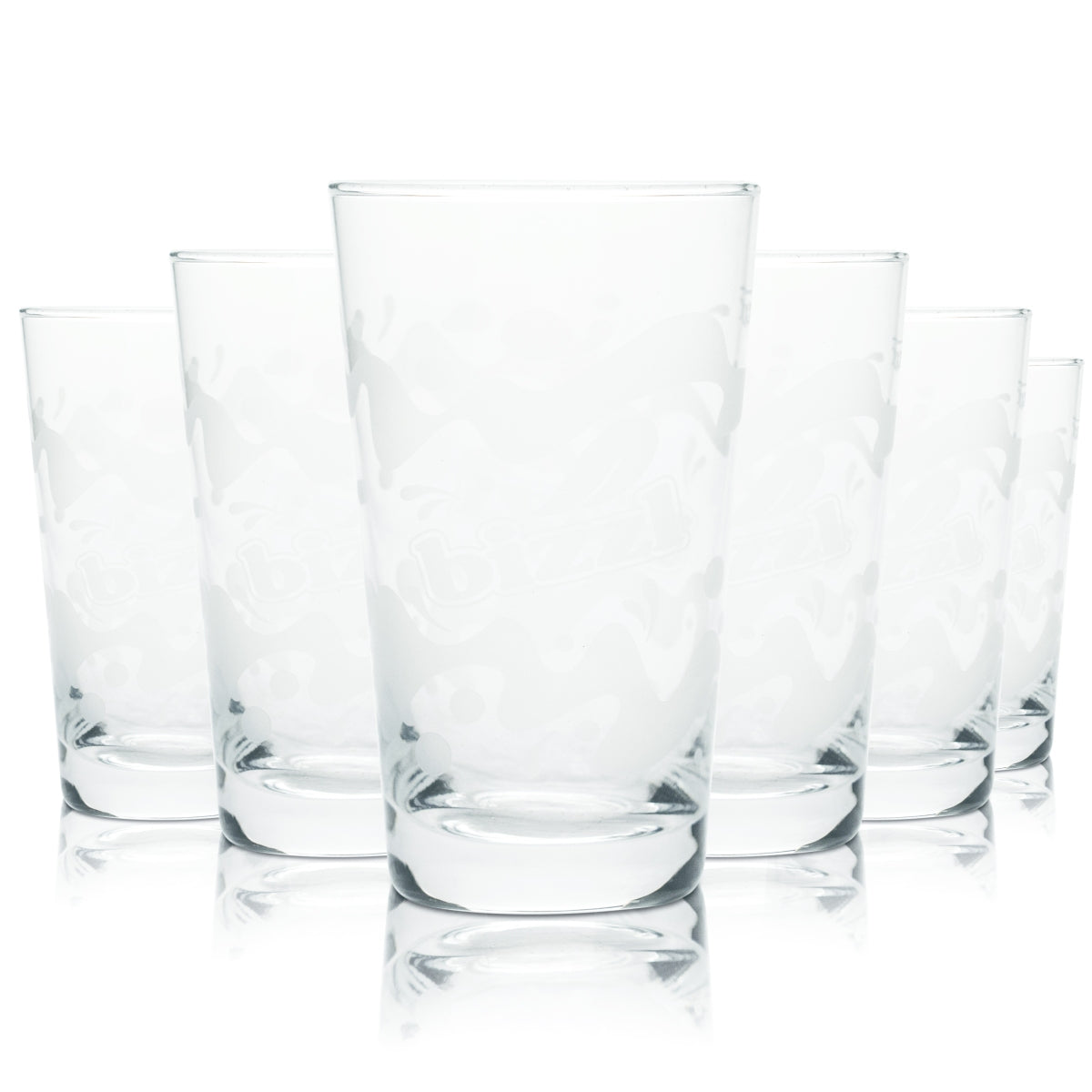 6 verres Bizzl 0,2 l pour boissons gazeuses, gobelets, verres à eau, verres à limonade, verres à eau gazeuse
