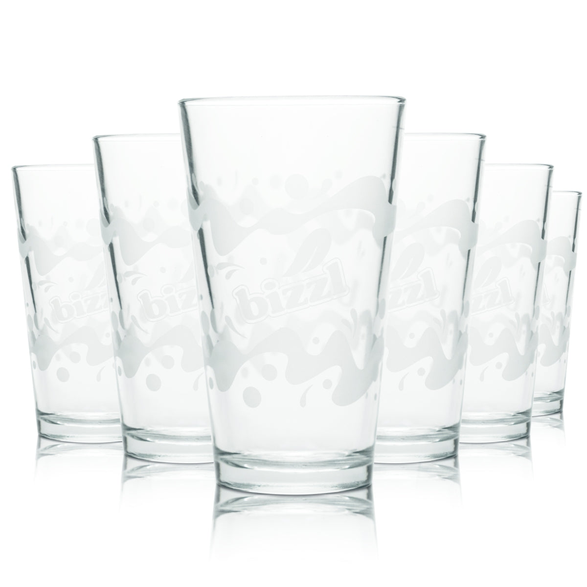 6x Bizzl Verre 0,4 l Gobelets Verres Limonade Boisson gazeuse Spritzer Citron Eau Restauration
