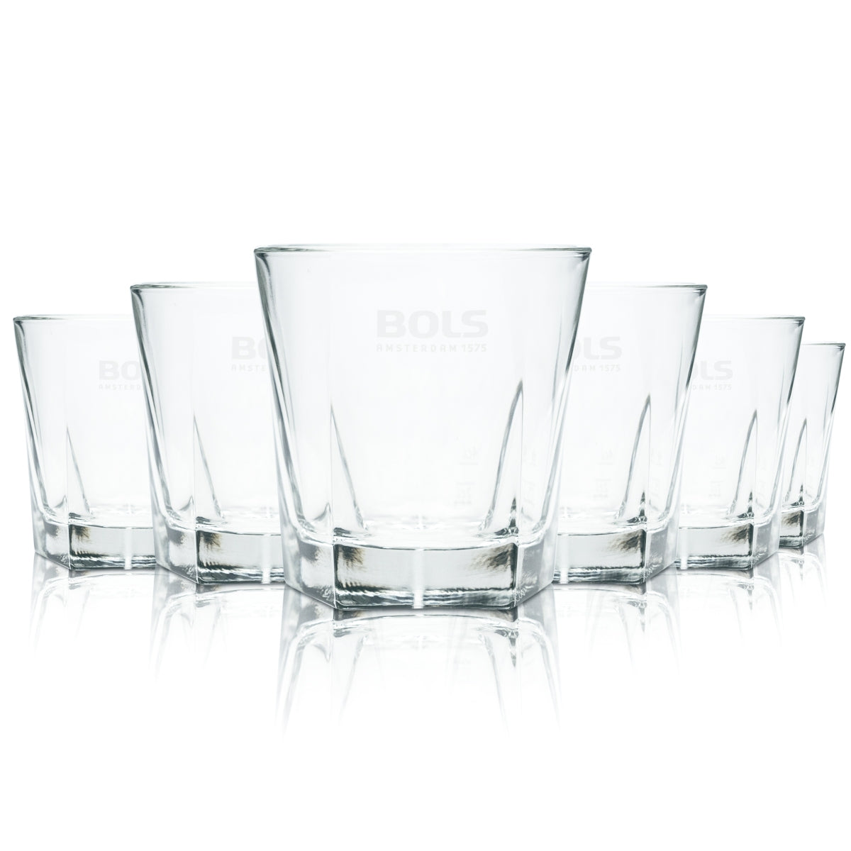 6x verres Bols 0,37 l, verres à contres-courant, verres à long drink, bleu curaçao