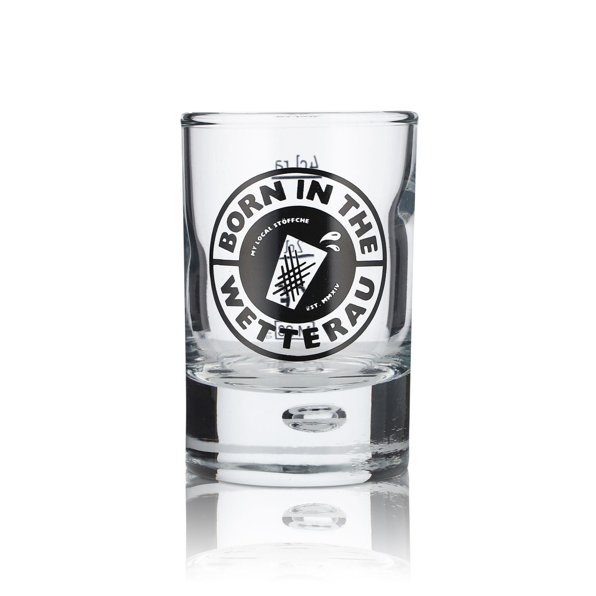 6x Born in the Wetterau Verre à schnaps 4 cl Verres à schnaps courts Set Gastro – Vue 2