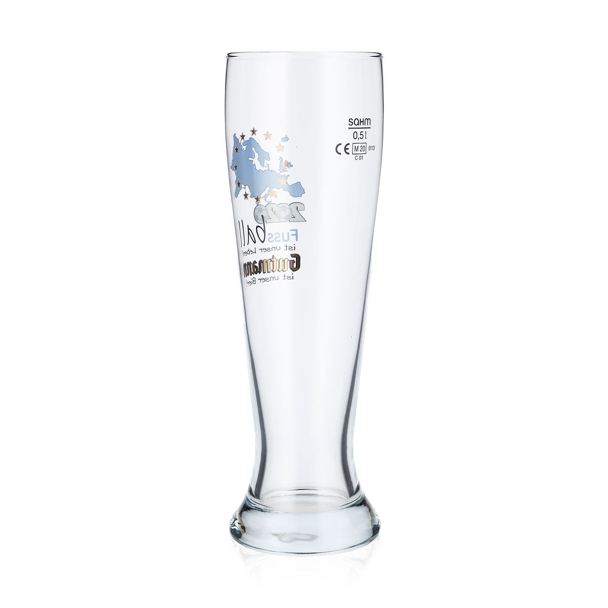 6 verres à bière Gutmann Titting 0,5 l Verre à bière blanche Football 2020 – Vue 4
