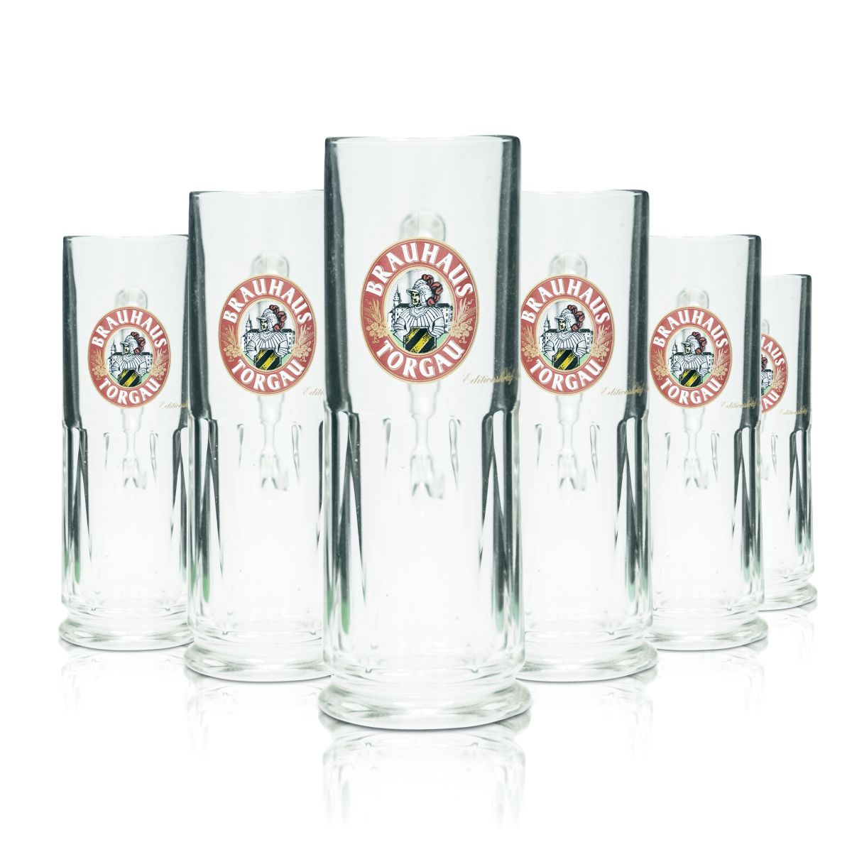 6x Brauhaus Torgau Verre à bière Chope de bière 0,3l Humpen Seidel Verres de brasserie Gastro