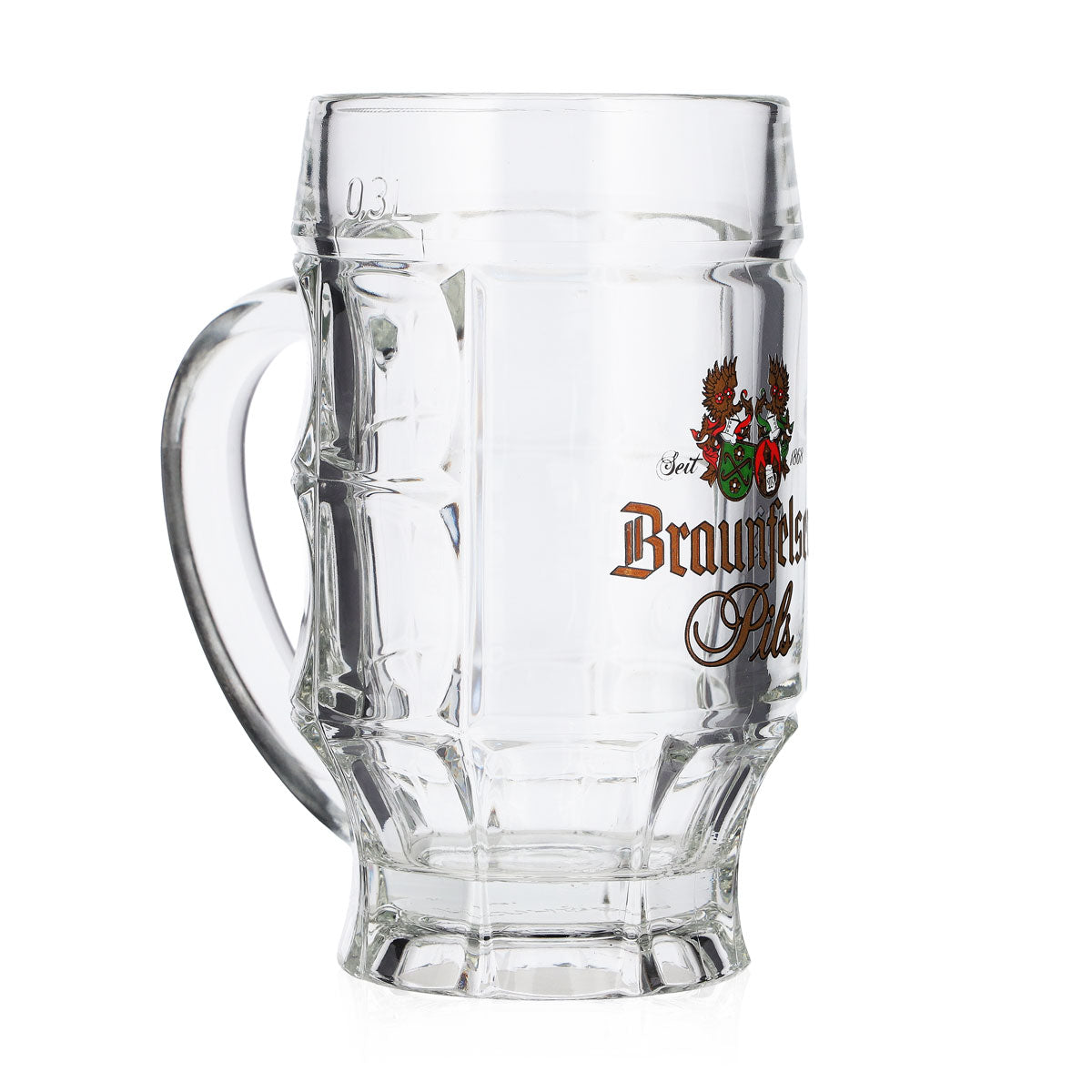 6 verres à bière Braunfelser de 0,3 l, modèle « Krug Sahm », Strasbourg – Vue 3