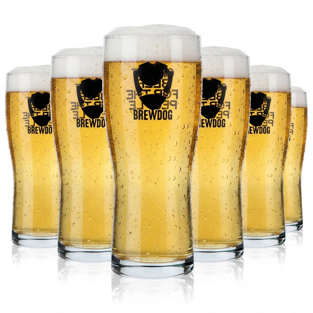 6 verres à bière Brewdog Willibecher 0,5 l Verres à bière Logo noir