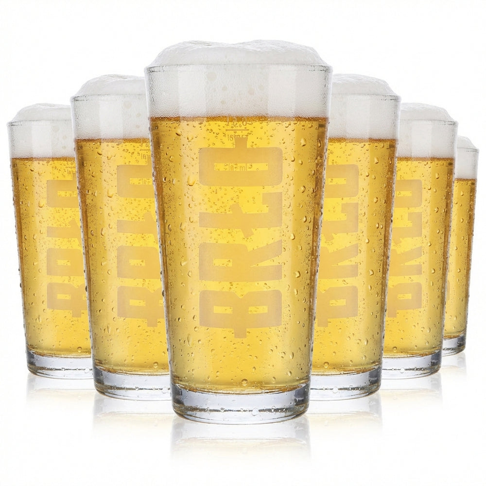 6 verres à bière Brewhouse Verres à bière Tasses 0,5 l Logo rénové BRLO