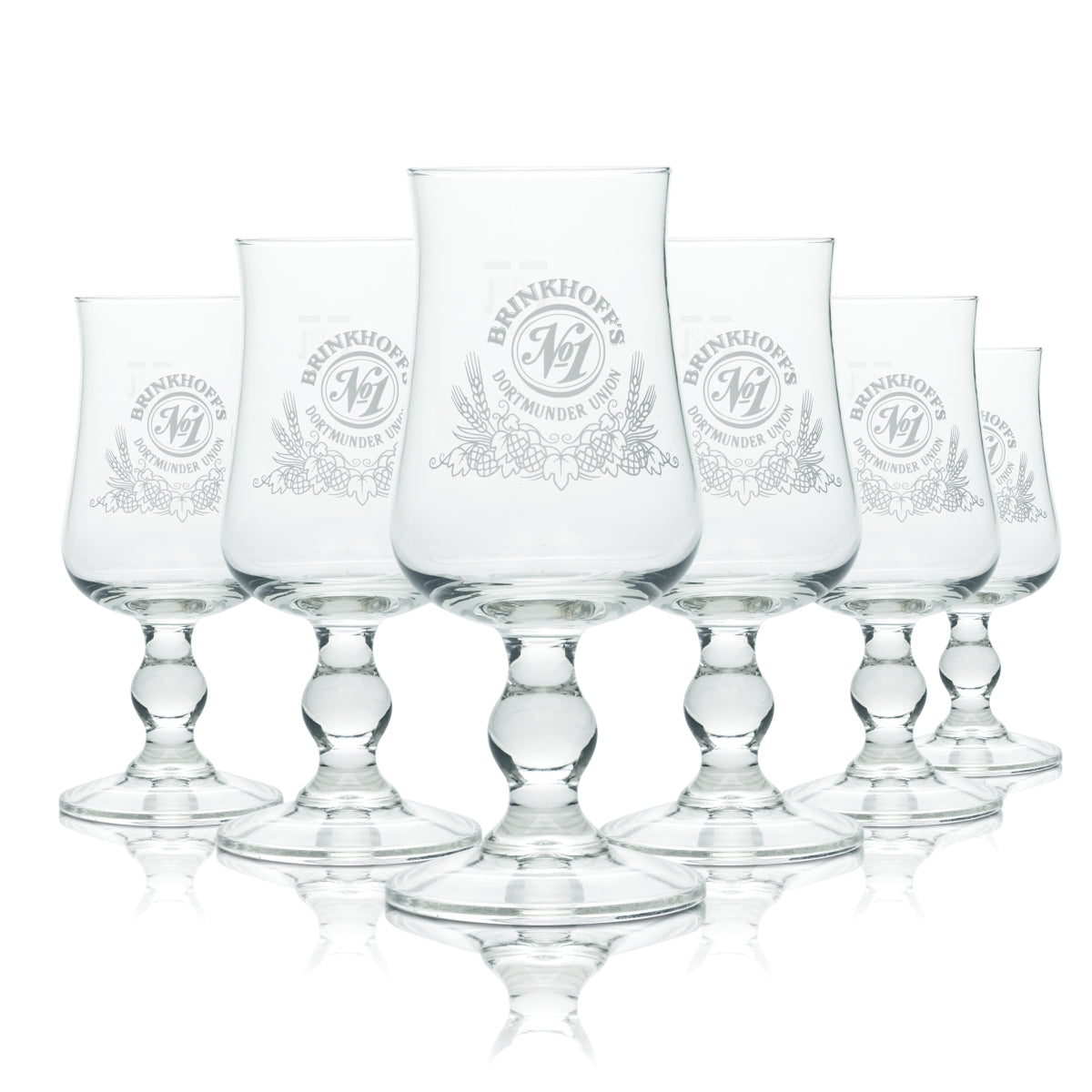 6 verres Brinkhoffs 0,2 l Pils Tulipe Verres à bière Dortmunder Union Gastro