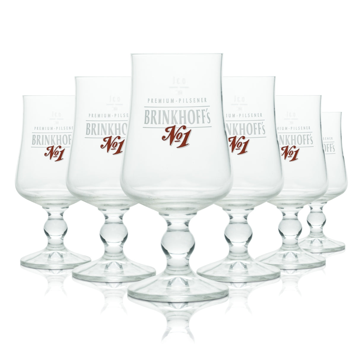 6 verres Brinkhoffs 0,3 l, verres à bière Pilsener Tulipe, verres de brasserie, calibrés pour la restauration