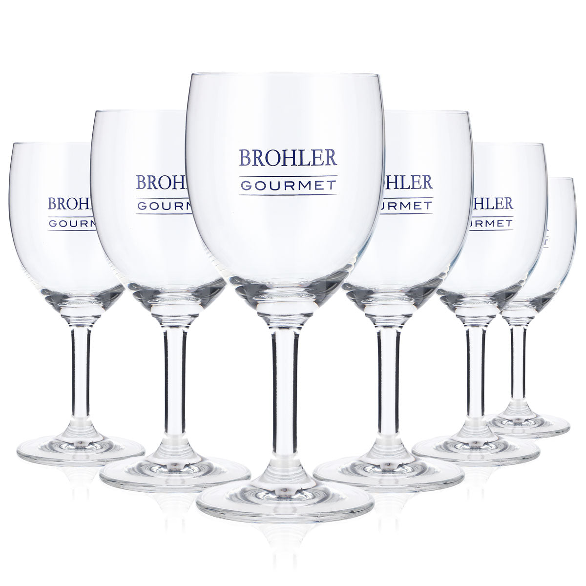6x verres à eau Brohler 0,22 l Verres à eau Verres à jus Verres à pied