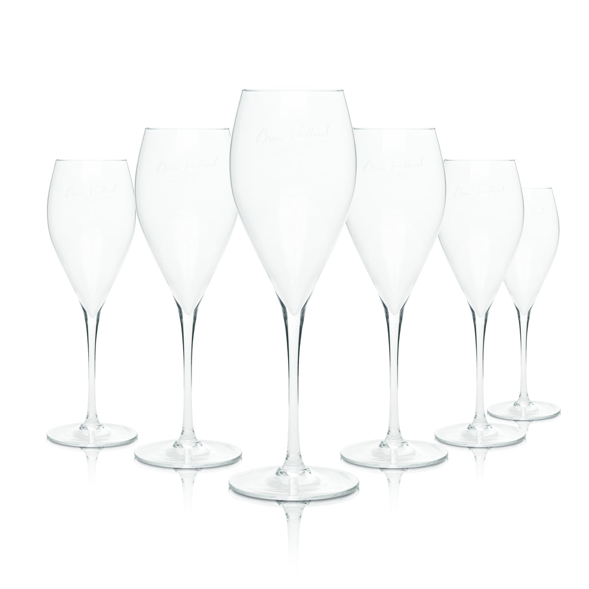 6x Bruno Paillard Verre à champagne 0,1 l Flûte à champagne Verres à prosecco Verre à pied Brut