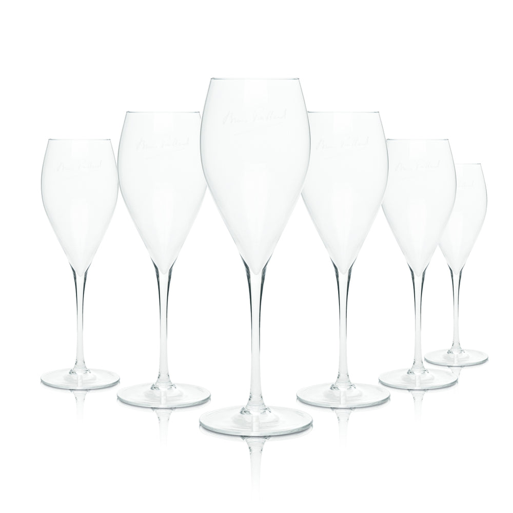 6x Bruno Paillard Verre à champagne 0,1 l Flûte à champagne Verres à prosecco Verre à pied Brut