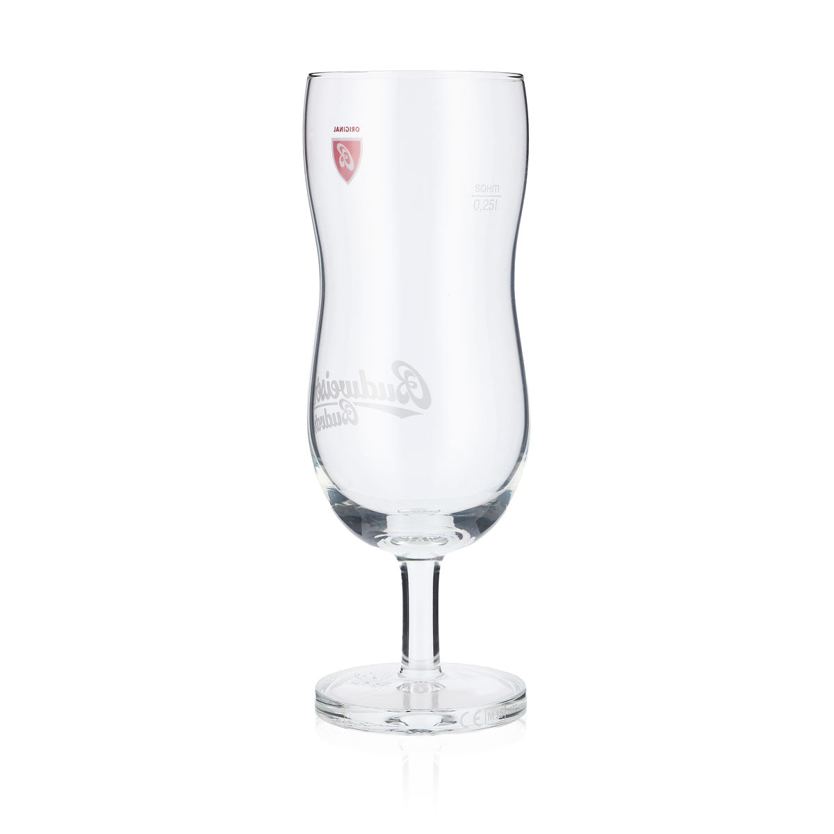 6 verres à bière Budweiser 0,25 l Verres à bière profilés Verres design Budvar – Vue 4