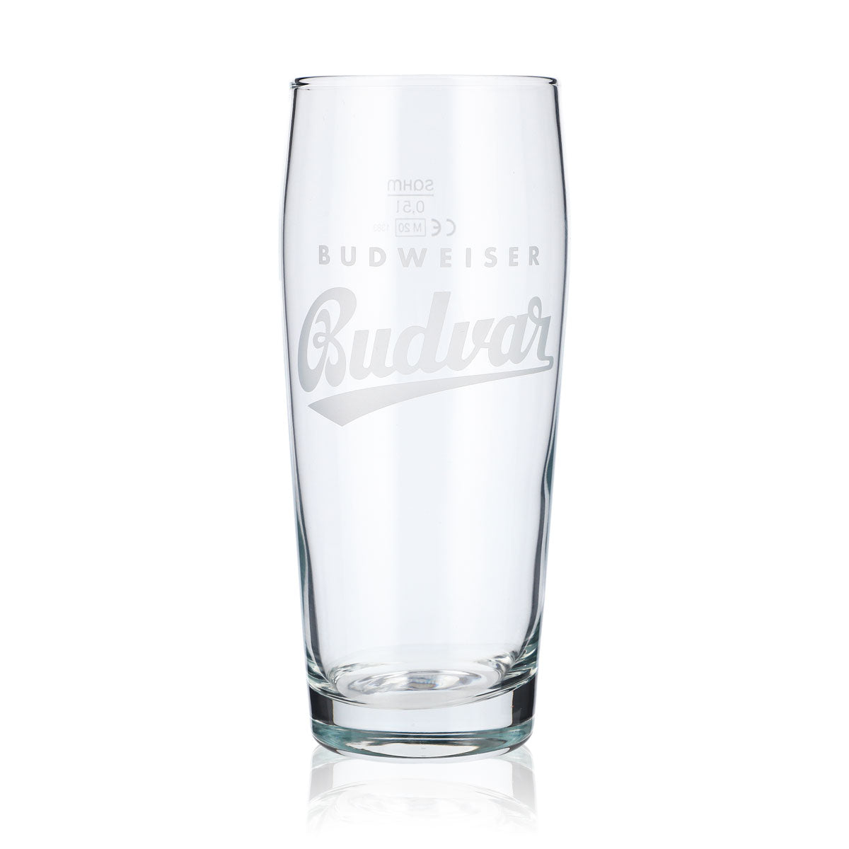 6 verres à bière Budweiser Willigläser 0,5 l, verres à bière avec logo blanc – Vue 2