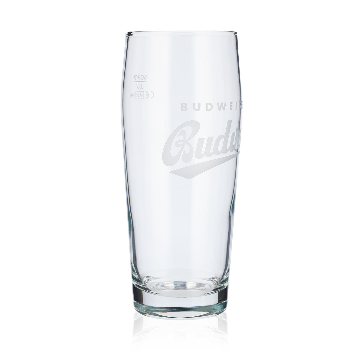 6 verres à bière Budweiser Willigläser 0,5 l, verres à bière avec logo blanc – Vue 3