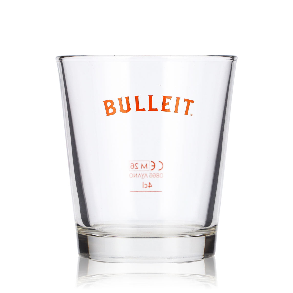 Lot de 6 verres à whisky Bulleit Frontier, verres tumbler de 4 cl, logo orange – Vue 2