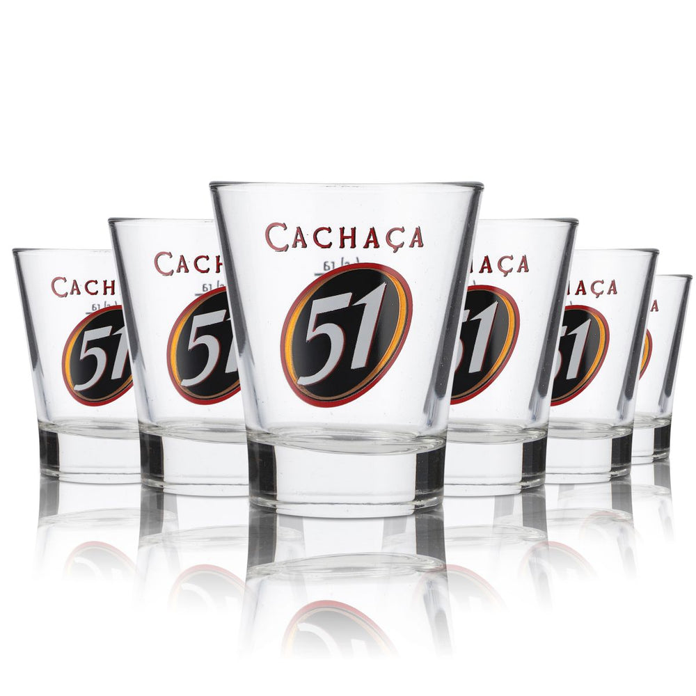 6x Cachaca 51 Verres Verres Rhum Café Cocktail Café 2 cl/4 cl Long drink