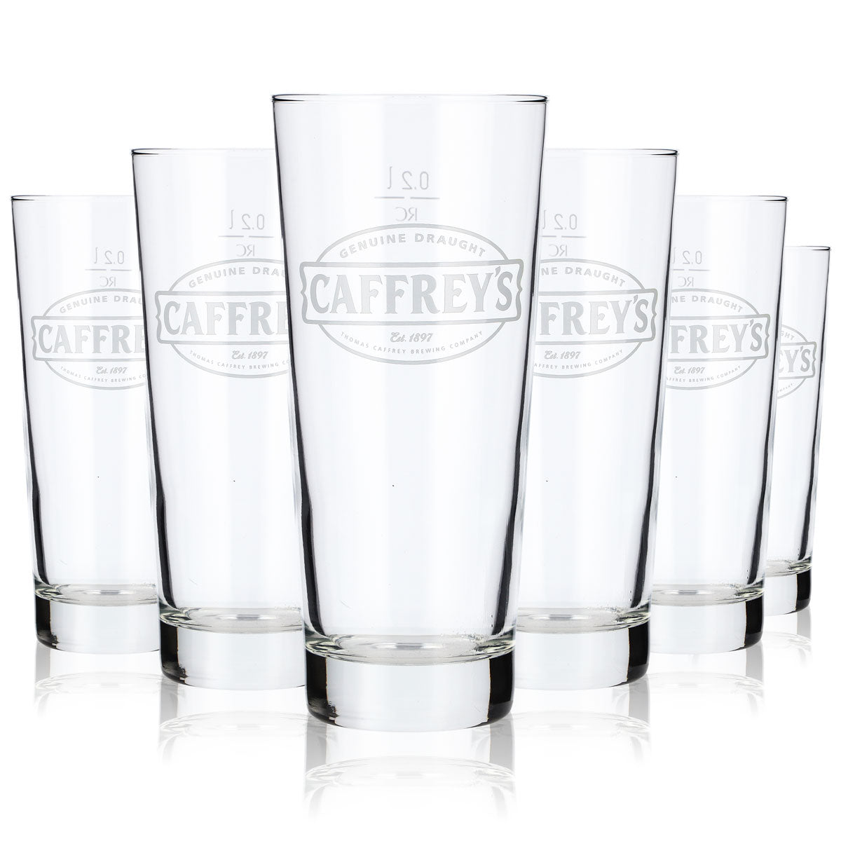 6 verres Caffreys 0,2 l Verres à bière Gobelets Rastal Frankonia