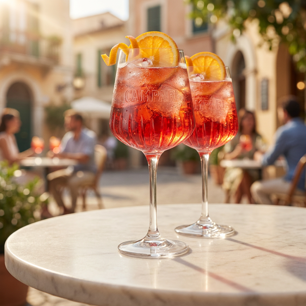 6 verres Campari 0,49 l Milano Signature Relief, ensemble Spritz Bespoke Apéritif – Vue 2