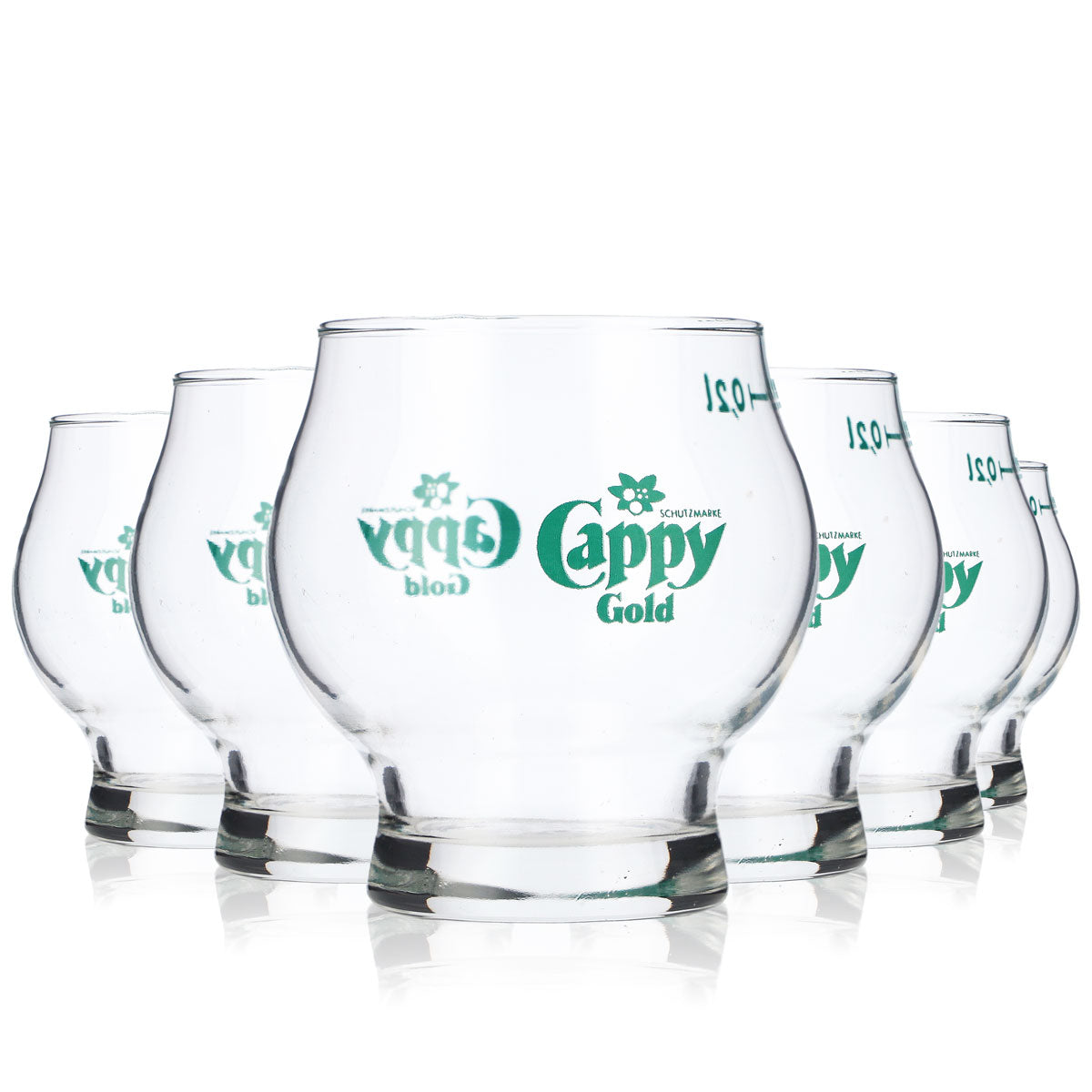 6x Cappy Verres à jus Verres à jus Verres à fruits 0,2 l Gobelets ronds à ventre bombé – Vue 6