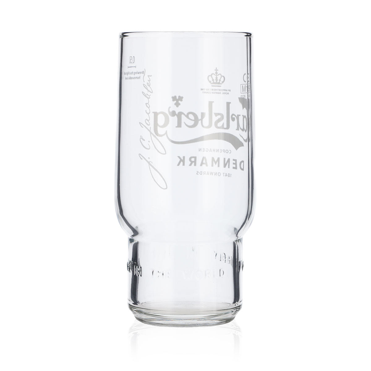 6 verres à bière Carlsberg 0,5 l Verres à bière Tumbler Verre à bière Mug Logo blanc – Vue 4