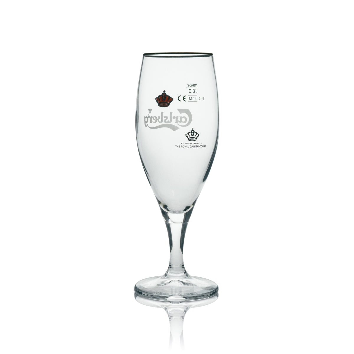 6 verres à bière Carlsberg 0,3 l avec bord doré Sahm – Vue 3