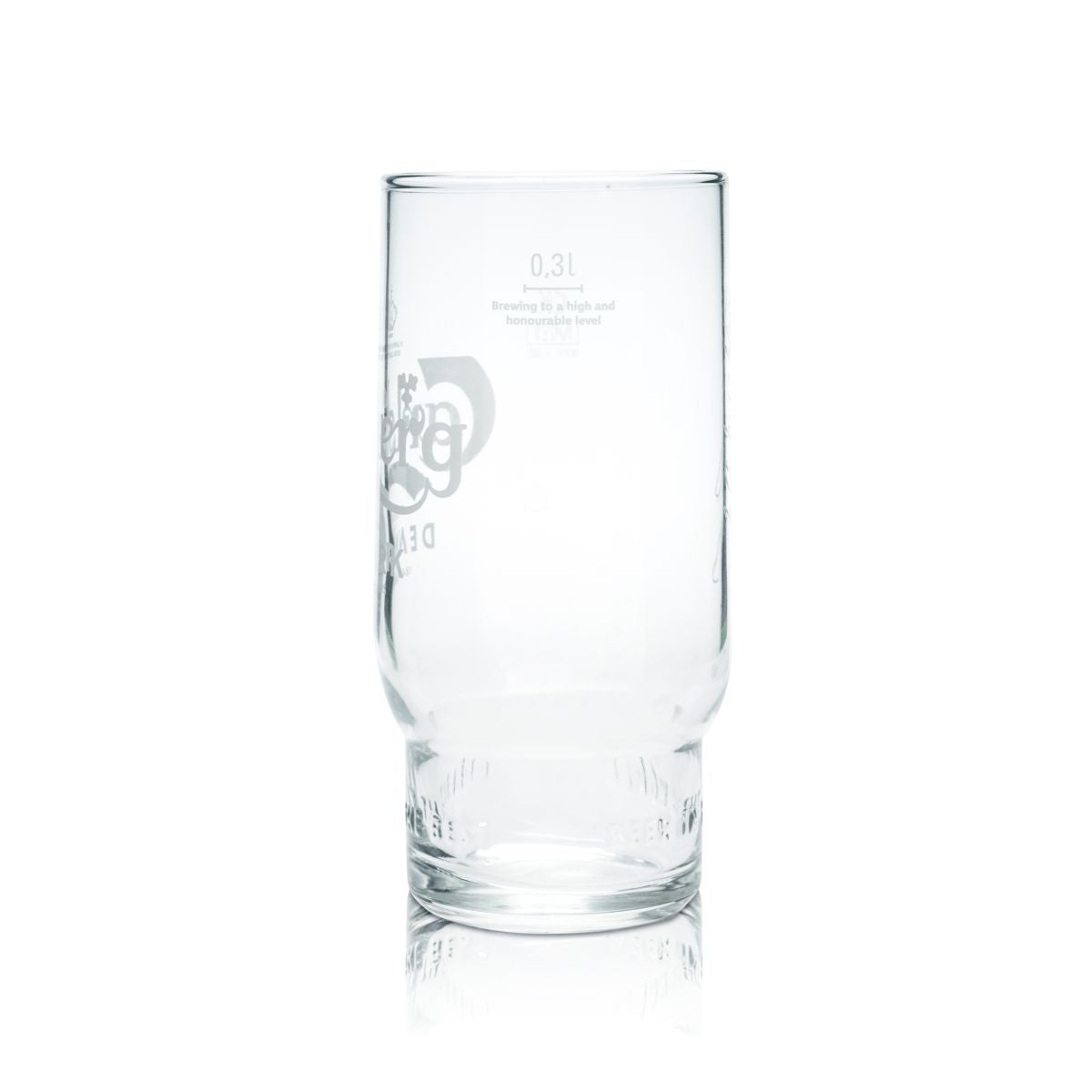 6 verres à bière Carlsberg 0,3 l, verre à pied, forme tulipe, brasserie, Danemark, international – Vue 3