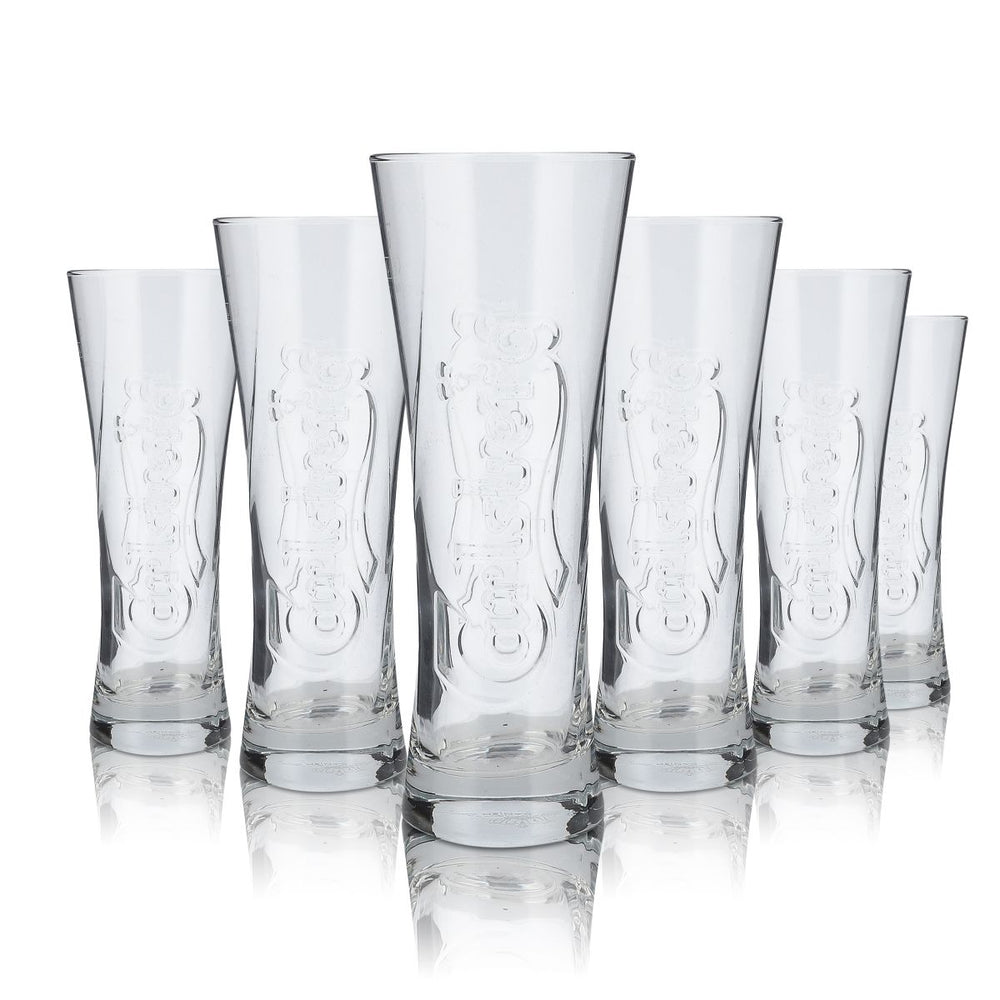 6 verres Carlsberg 0,3 l Verres à bière Coupe Verres à bière Pils Set de verres Brasserie Chêne